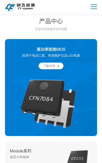 創(chuàng)飛芯源半導(dǎo)體網(wǎng)站案例圖片1